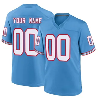 Men's Nike Light Blue Tennessee Titans Vapor F.U.S.E. Elite Custom Jersey