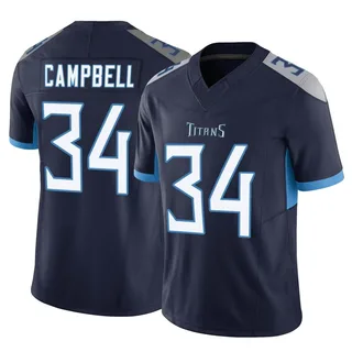 Limited Men's Earl Campbell Green Jersey - #34 Football Tennessee Titans  Salute to Service Tank Top Size 40/M