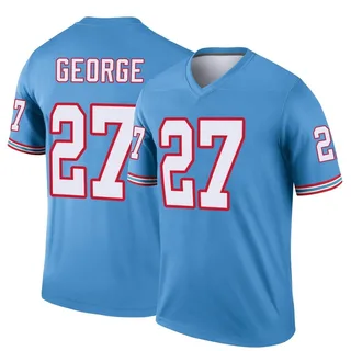 Tennessee Titans Nike Oilers Throwback Alternate Game Jersey - Light Blue -  Treylon Burks - Youth