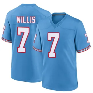 Men's Nike Malik Willis Navy Tennessee Titans Player Game Jersey Size: Large