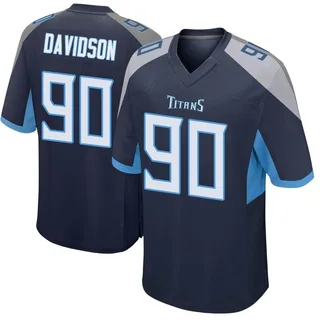 Marlon Davidson Tennessee Titans Men's Game Nike Jersey - Navy