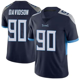 Marlon Davidson Tennessee Titans Men's Limited Vapor Untouchable Nike Jersey - Navy