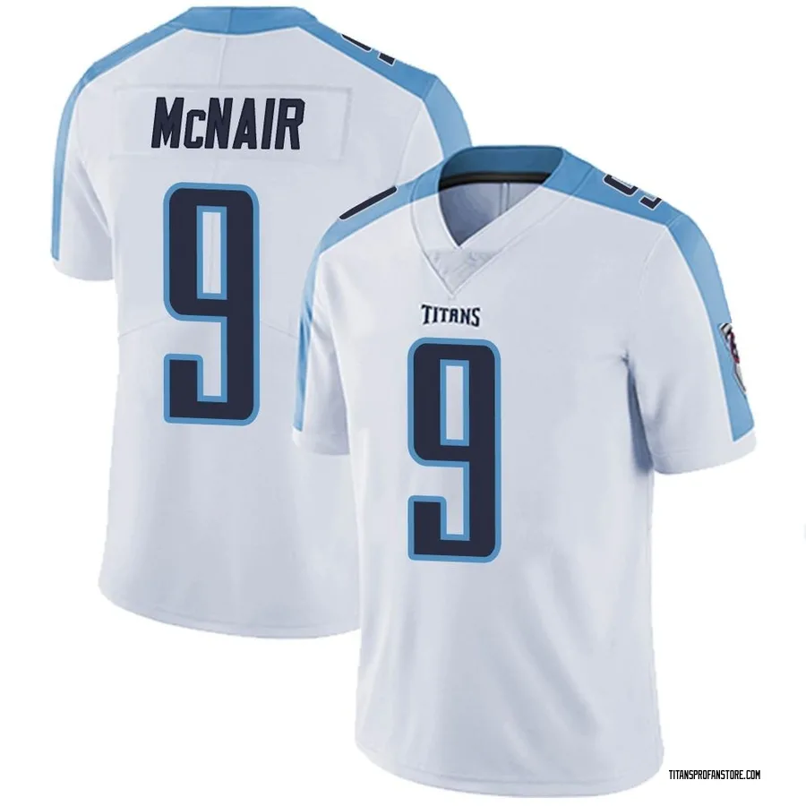 Men's Tennessee Titans Steve McNair Nike White Retired Player Game Jersey