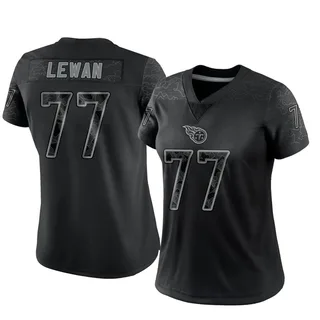 Limited Men's Taylor Lewan Red Jersey - #77 Football Tennessee Titans 100th  Season Inverted Legend