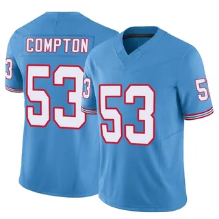 Will Compton Tennessee Titans Men's Limited Vapor F.U.S.E. Nike Jersey - Light Blue