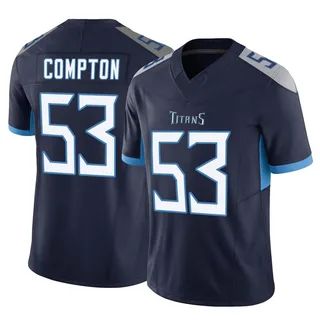 Will Compton Tennessee Titans Men's Limited Vapor F.U.S.E. Nike Jersey - Navy